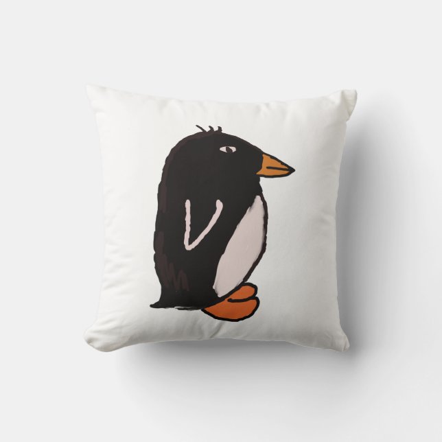 Penguin Throw Pillow (Front)