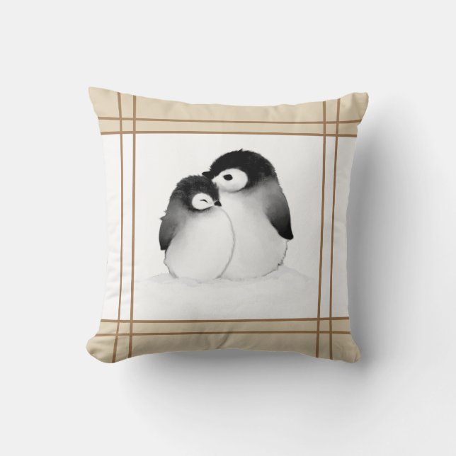 Penguin Throw Pillow (Front)