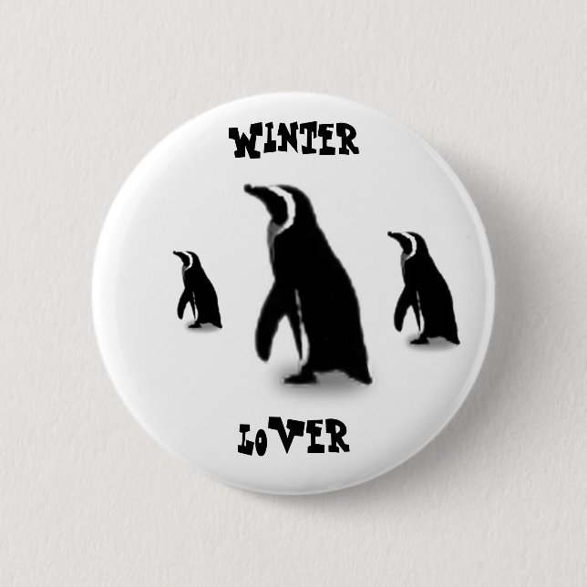 Penguin time 2 inch round button (Front)