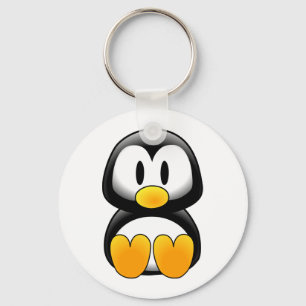 Penguin tux image keychain