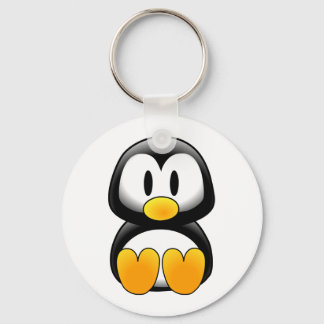 Penguin tux image keychain
