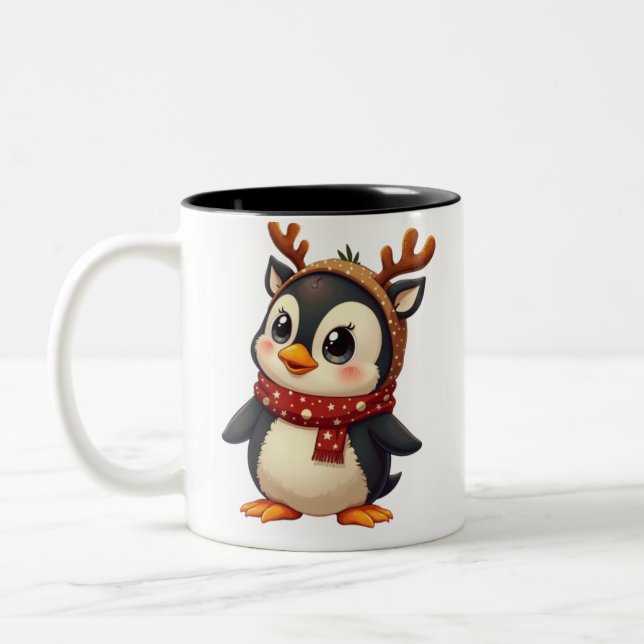 Penguin  Two-Tone coffee mug (Left)