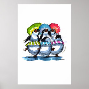pEnGuIn Umbrellas Poster