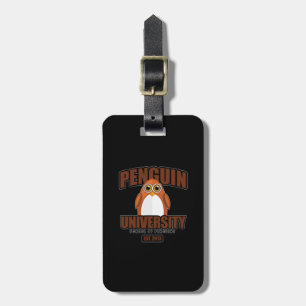Penguin University - Brown  Luggage Tag