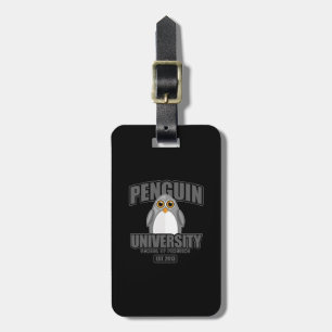 Penguin University - Grey  Luggage Tag