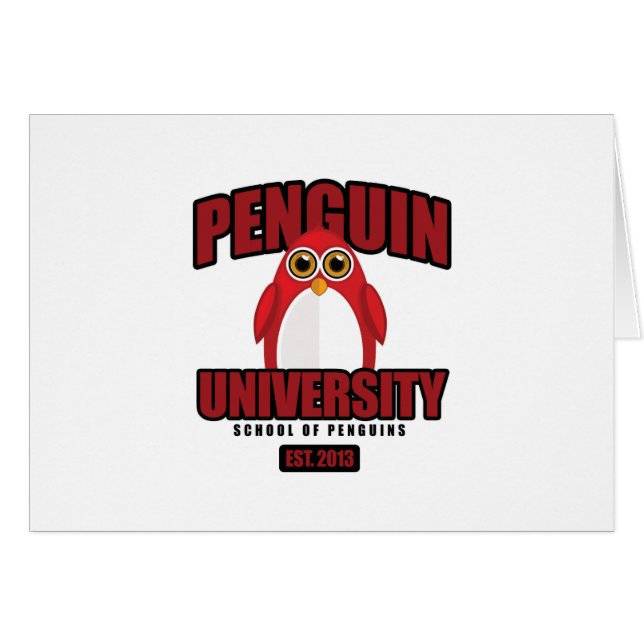 Penguin University - Red (Front Horizontal)