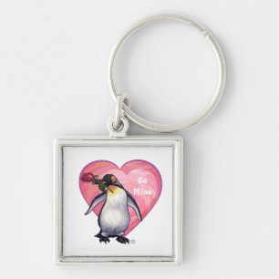 Penguin Valentine's Day Keychain