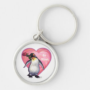 Penguin Valentine's Day Keychain