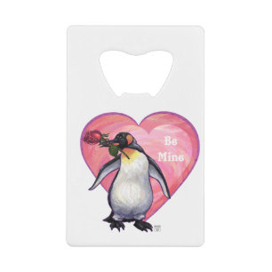 Penguin Valentine's Day Wallet Bottle Opener