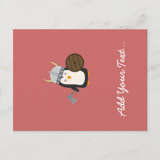 Penguin Viking Postcard