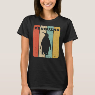 Penguin Vintage Sunset Retro Cute Women's Penguin T-Shirt
