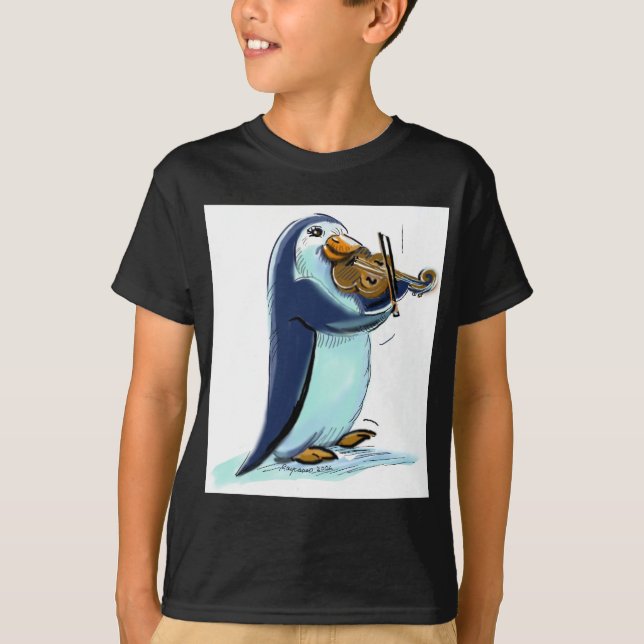 PeNgUiN ViOLiniSt T-Shirt (Front)