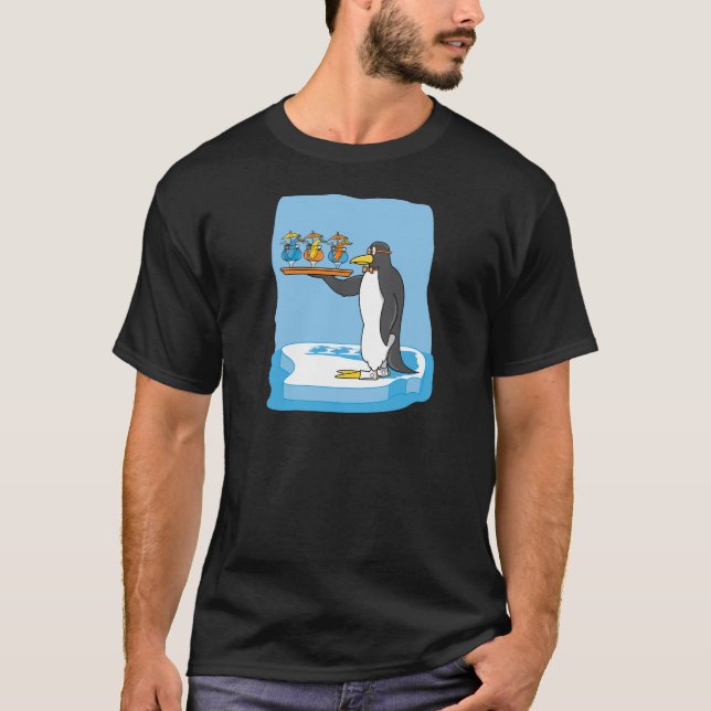 Penguin Waiter T-Shirt (Front)