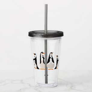 Penguin Waiters Acrylic Tumbler