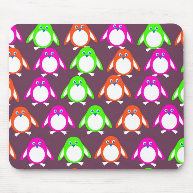 Penguin Wallpaper Mouse Pad (Front)