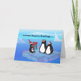 Penguin, warmest Season's Greetings..... Holiday Card