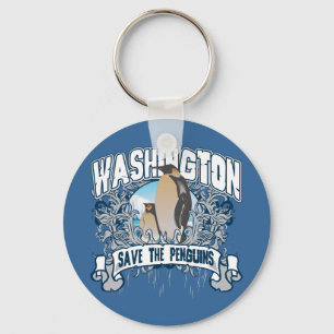 Penguin Washington Keychain
