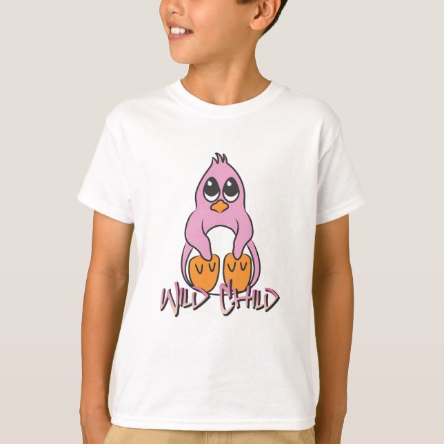 Penguin WC pink T-Shirt (Front)
