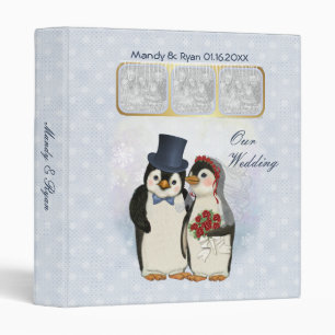 Penguin Wedding Album Binder