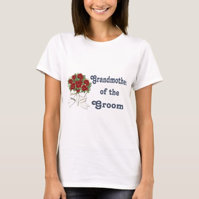 Penguin Wedding - Groom - Grandmother T-shirt (Front)