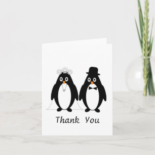 Penguin Wedding Thank You Card