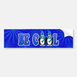 Penguin Winter Design Bumper Sticker