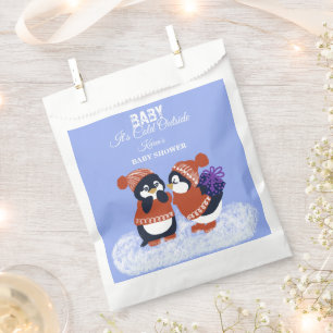 Penguin Winter Snow Birthday Baby Shower Gift Favour Bag