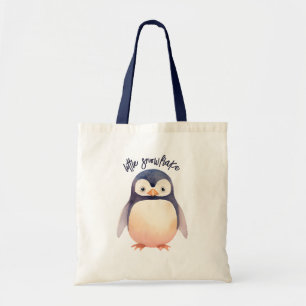 Penguin Winter Wonderland-themed Tote Bag