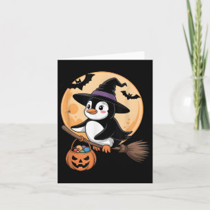 Penguin Witch Hat Pumpkin Halloween Costume Men Wo Card