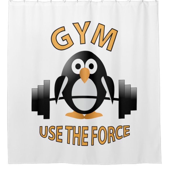 Penguin with a barbell (Front)