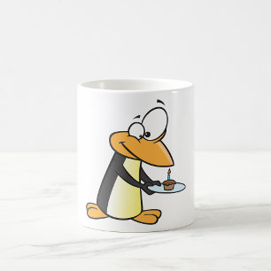 Penguin With A Cupcake Mug