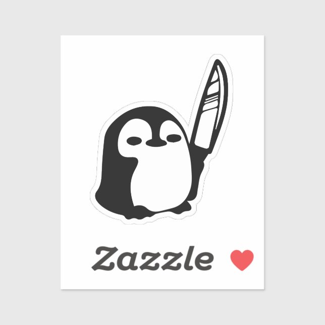 Penguin with a Knife (Sheet)