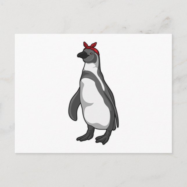 Penguin with Bandana Postcard (Front)