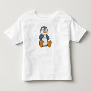 Penguin with Coffee Cup Toddler T-shirt