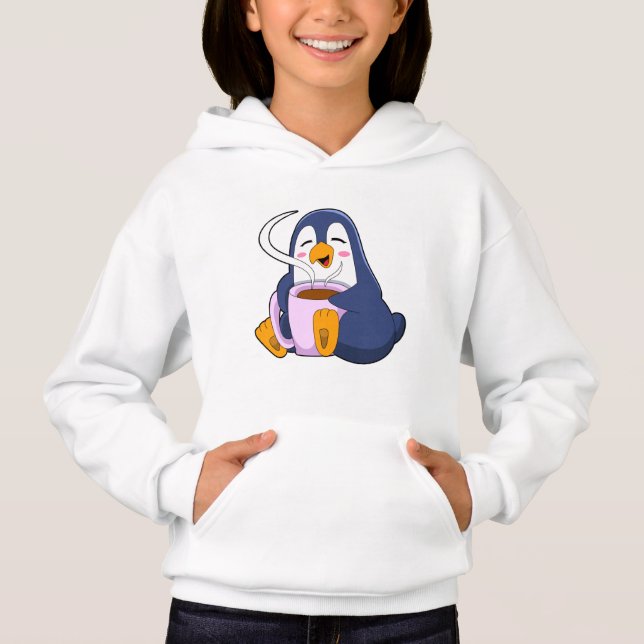 Penguin with Cup of Coffee (Front)