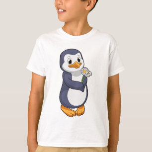 Penguin with Daisy T-Shirt