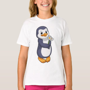 Penguin with Daisy T-Shirt