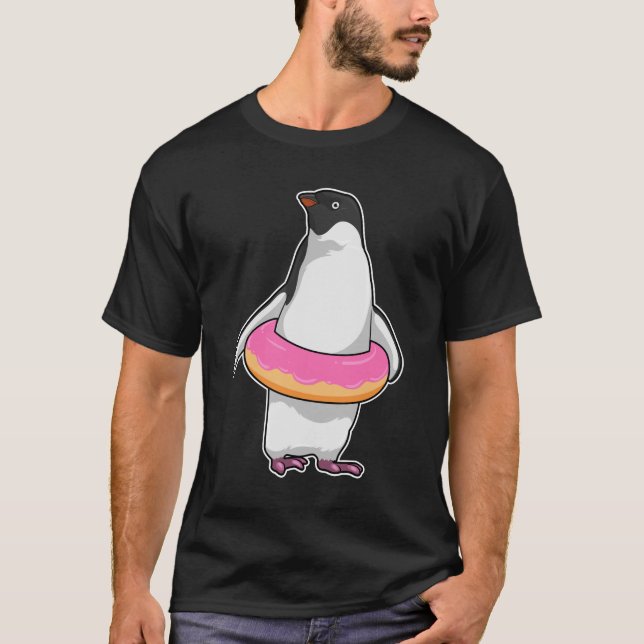 Penguin with Donut T-Shirt (Front)