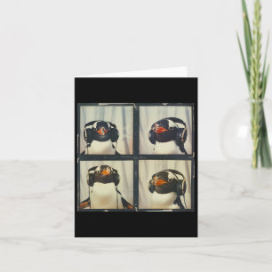 Penguin With Ear Defenders Autism Sensory Autistic Card