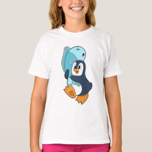 Penguin with Fish T-Shirt