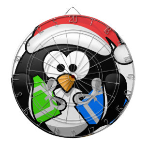 Penguin with Gifts Dartboard