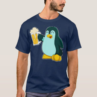 Penguin with Glass of Beer T-Shirt
