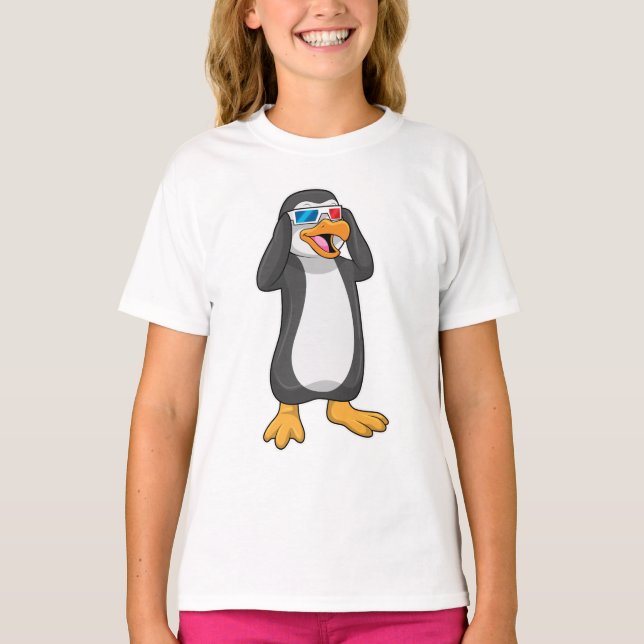 Penguin with Glasses T-Shirt (Front)