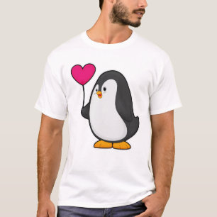 Penguin with Heart Balloon T-Shirt