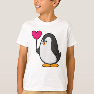 Penguin with Heart Balloon T-Shirt