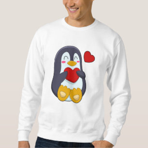 Penguin with Heart Sweatshirt