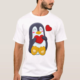Penguin with Heart T-Shirt