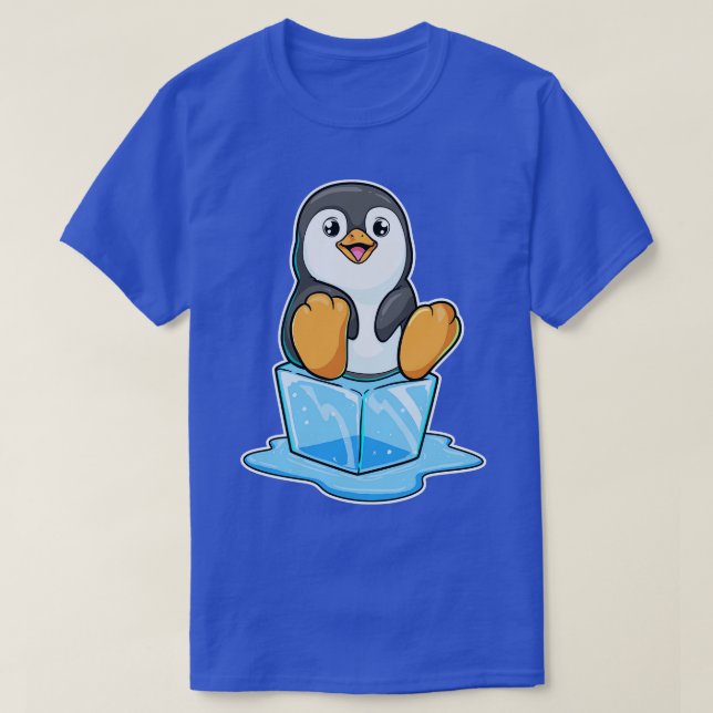 Penguin with Ice cubes T-Shirt (Design Front)