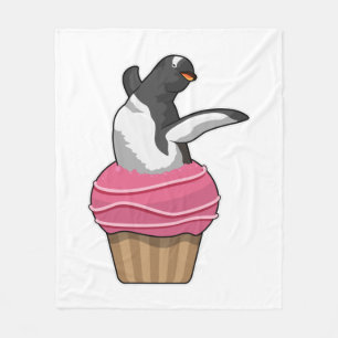 Penguin with Muffin Fleece Blanket