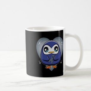 Penguin With Ribbon World Dyslexia Awareness  Coffee Mug